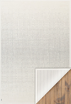 Двусторонний безворсовый ковер Smart Weave Helme-White