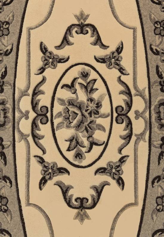 Шерстяной ковер QJ0301TRSA-natural grey/beige