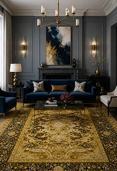 ковер в интерьере Art Rugs Tiger Ghost