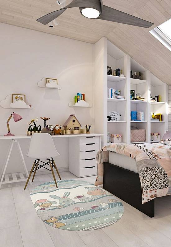 Недорогой современный ковер 2484-Light Cream