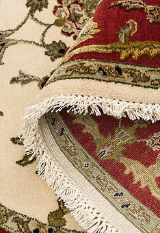фактура ковра Kashan gold 10/10 CH-102-3-Ivory/Red овал