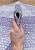 Сиреневый коврик для ванной из хлопка Wall-Purple
