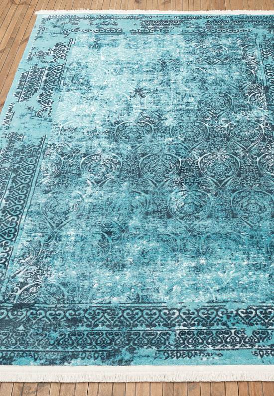 Турецкий винтажный ковер 11675 02 Blue