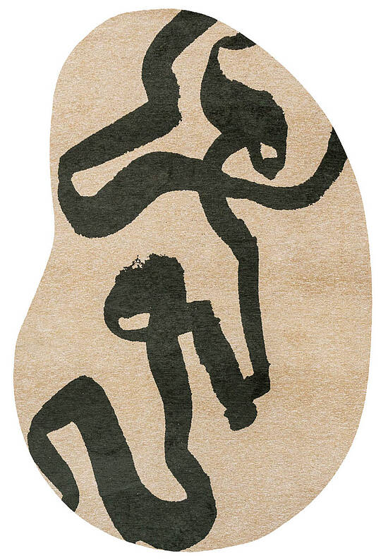 Современный безворсовый ковер LS6083-L407