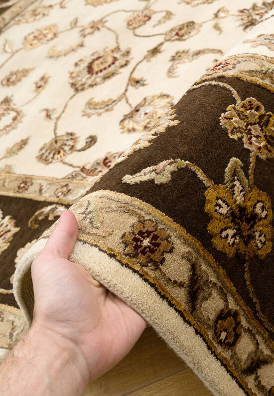 Элитный ковер ручной работы 10/10 AM-101-2-Ivory/Brown