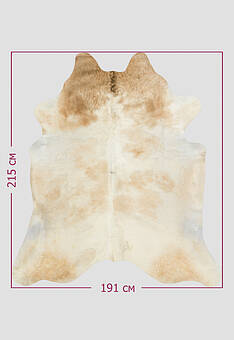 размер натуральной шкуры коровы Бежевый экзотик 1207