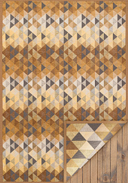 дизайн двустороннего безворсового ковра Smart Weave Kiva-Caramel