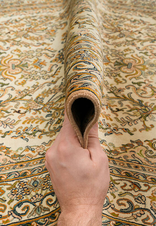 Шелковый ковер ручной работы IIST-GICCK2E2E Kashan Cream