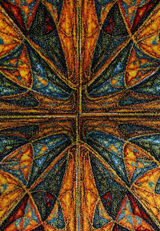 Недорогой синтетический ковер C018-Multicolor