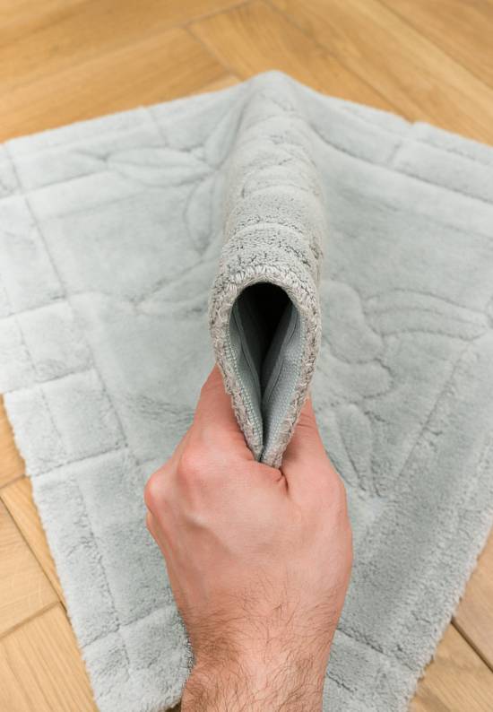 Серый коврик для ванной Pedina 05 Grey