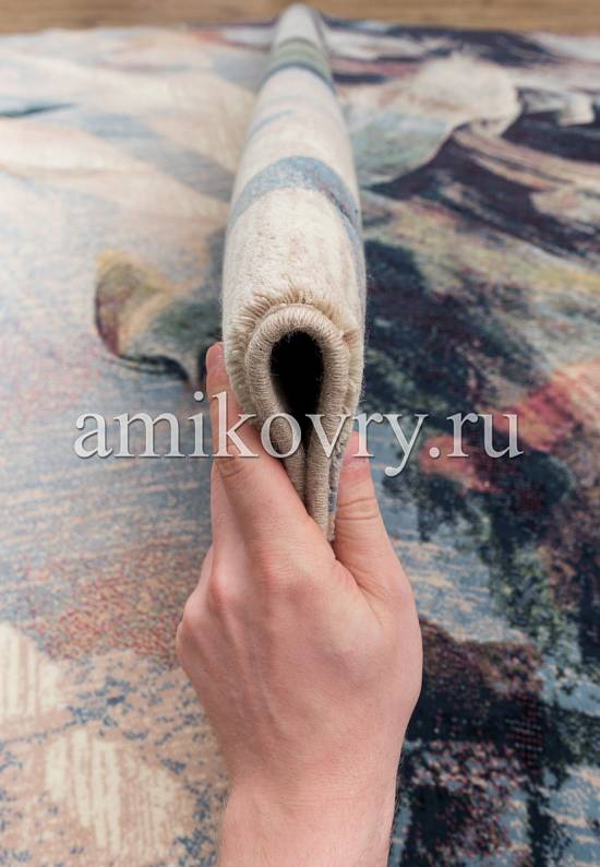 Монгольский шерстяной ковер 6A2740-001