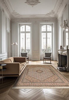 ковер в интерьере Cashmir IIST-GI9KK2JN2 Kashan White