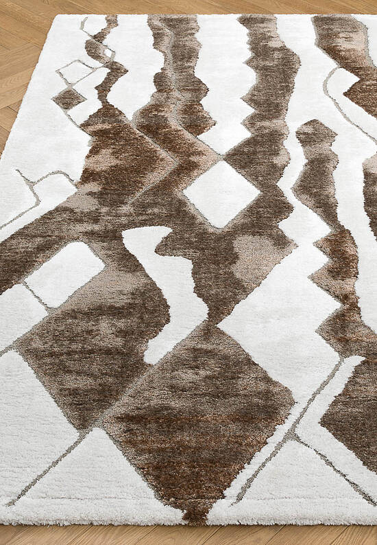 Пушистый ковер из полиэстера RN6018-R586