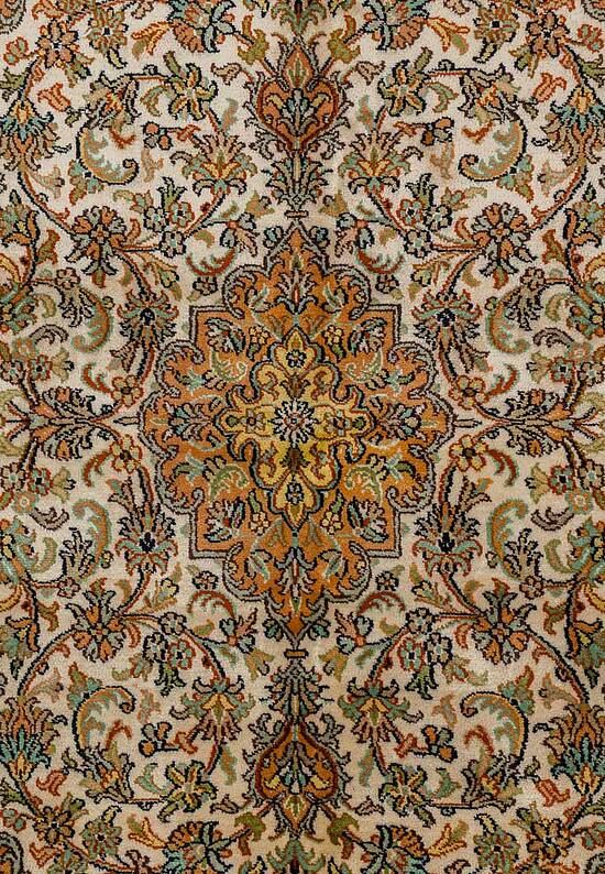 Шелковый ковер ручной работы IIST-GIKZKE5C9 Kashan Cream