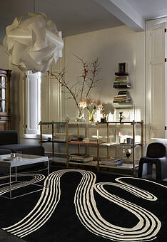 ковер в интерьере Brink And Campman Black Flow