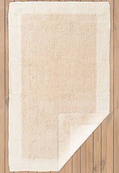 дизайн двустороннего коврика для ванной Confetti Bath Cotton Natura Heavy 1640 Ecru