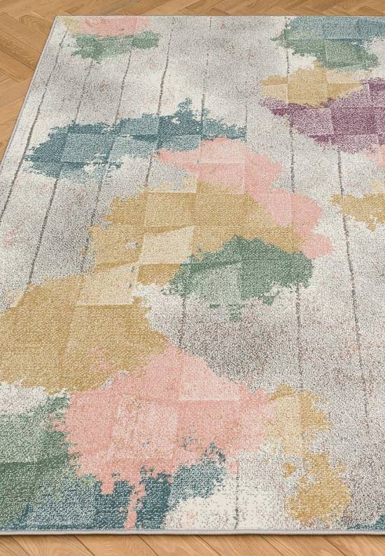 Недорогой современный ковер C046-Light Cream