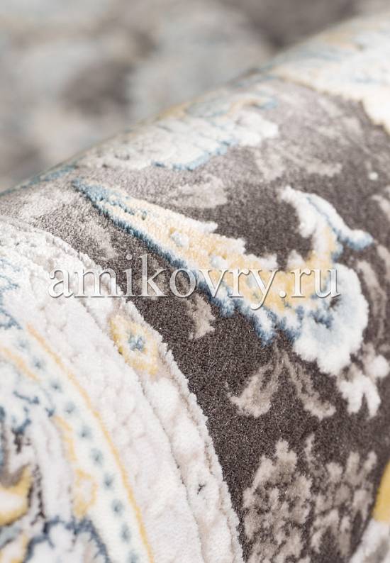Иранский высокоплотный ковер G256-Dark Gray