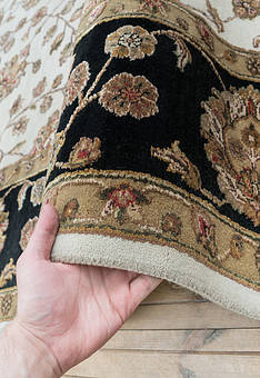 фактура ковра Kashan gold Ivory Black