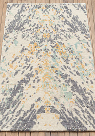 ковер в перспективе Art Rugs Magic Feathers White