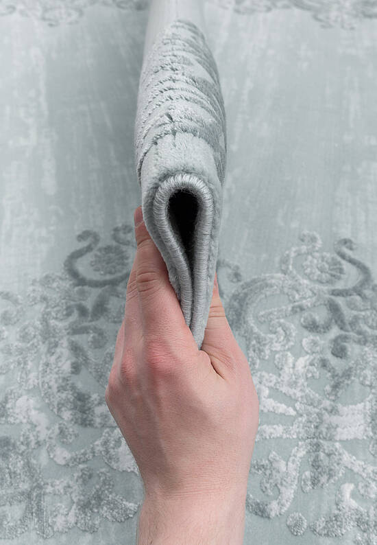 Турецкий однотонный ковер из акрила 5326 Turqoise