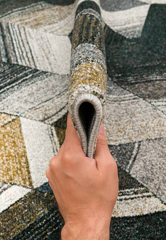 Современный синтетический ковер D830-Gray