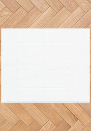 дизайн коврика для ванной Aura White квадрат