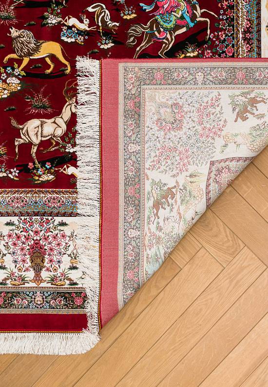 Иранский классический ковер Shekargah-Modern Red