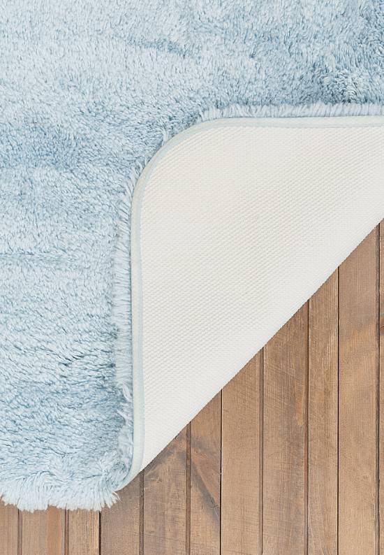 Голубой мягкий коврик для ванной 3505 Pastel Blue