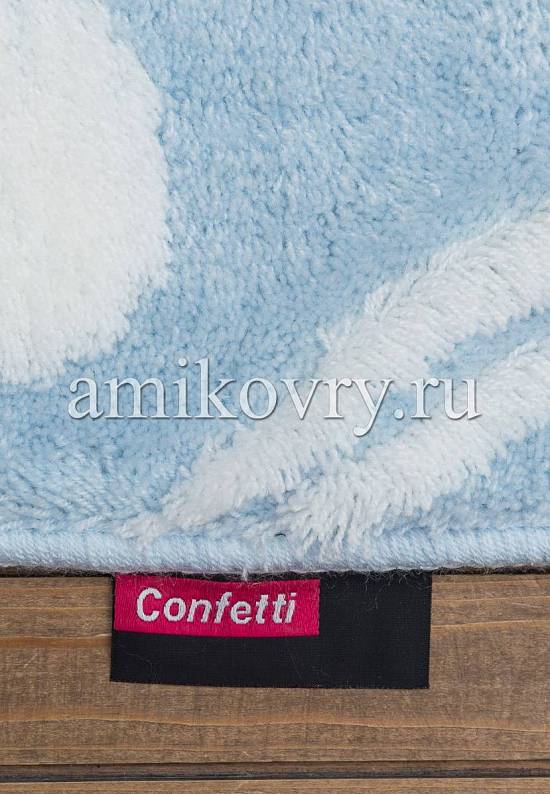 Голубой коврик для ванной комнаты Alinda 818 Light Blue