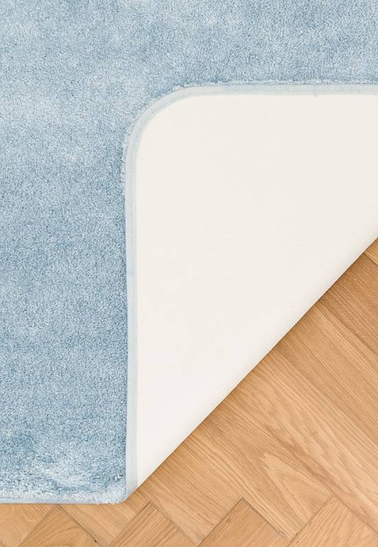 Голубой мягкий коврик для ванной 3505 Pastel Blue