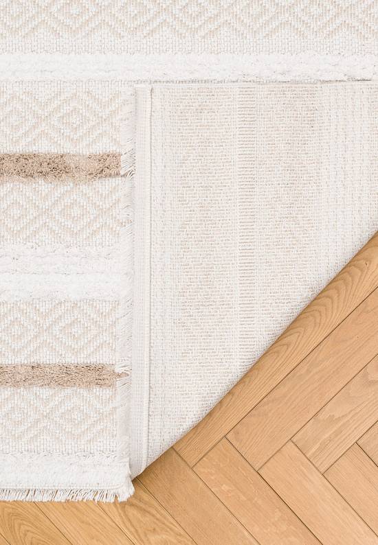 Турецкий хлопковый ковер DBL 02 Cream Beige