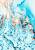 Бирюзовый коврик для ванной  Water Foam 01 Blue