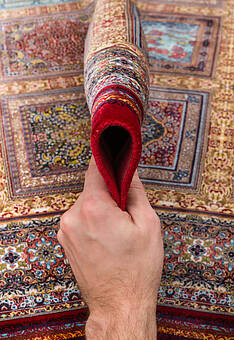 фактура ковра Ottoman Silk Farshineh-Red
