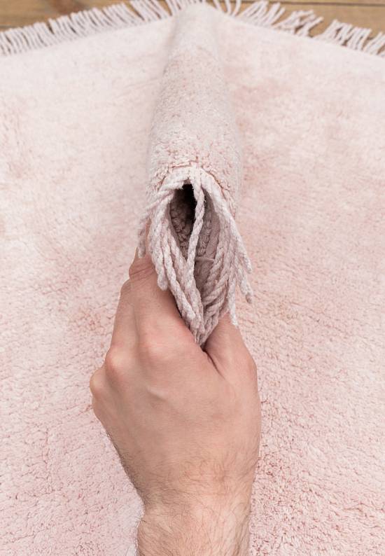 Розовый коврик для ванной из хлопка Axis-Pink