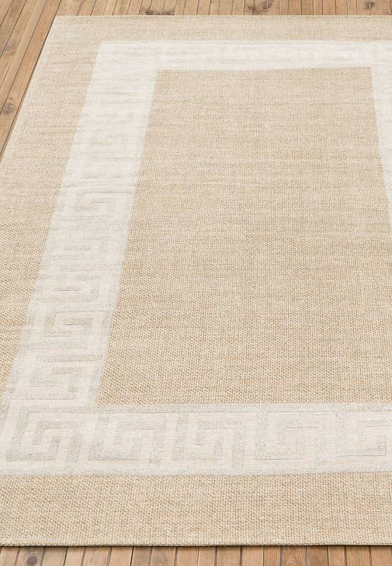 Безворсовый ковер из хлопка BRK 11-Natural White