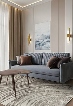 ковер в интерьере Matrix 1347-18453