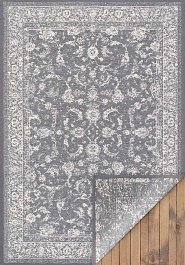 дизайн двустороннего безворсового ковра Smart Weave Sagadi-Grey