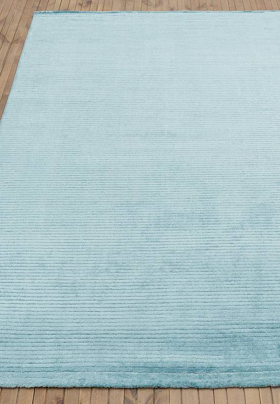 Мягкий вискозный ковер из Турции Plain-Turquoise