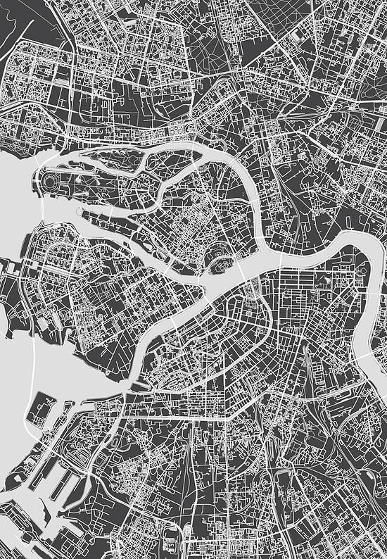 Безворсовый ковер для подростка Map