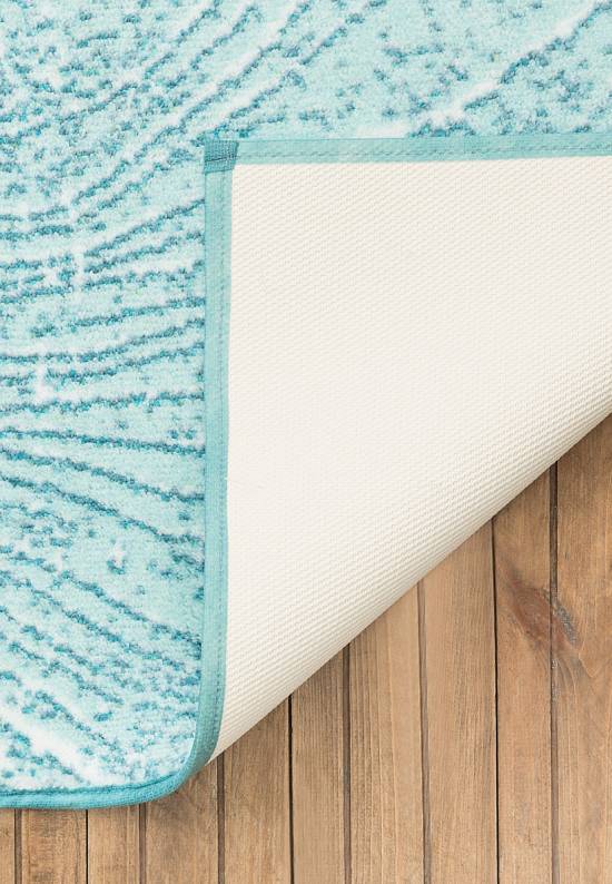 Светлый коврик для ванной  Lumber 02 Turquoise