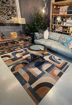 безворсовый ковер в интерьере Shade LS3514-L233 discount