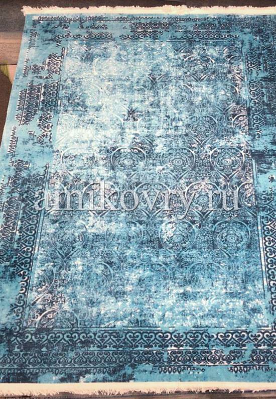 Турецкий винтажный ковер 11675 02 Blue discount