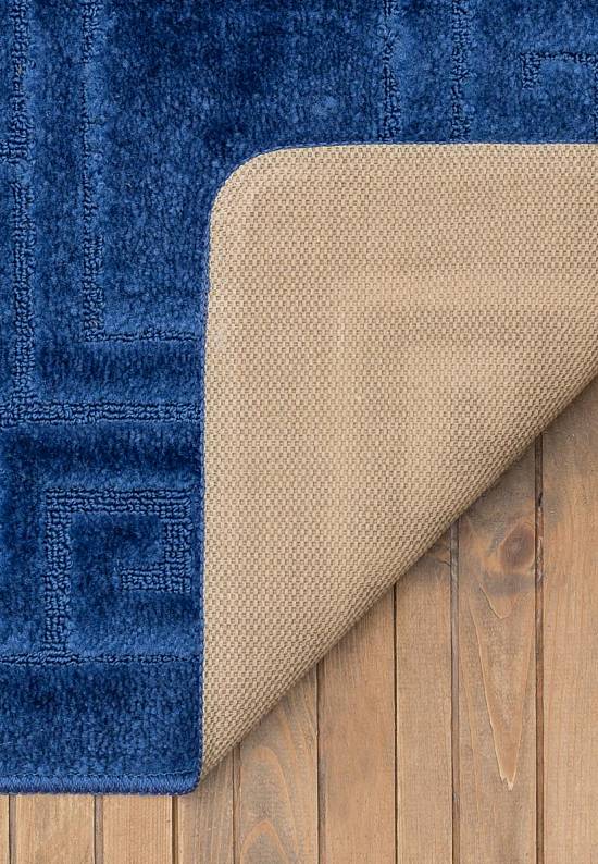 Синий коврик для ванной Ethnic 2582 Dark Blue