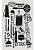 Безворсовый ковер из хлопка ARN 11 White Black