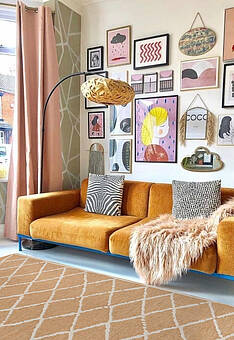 безворсовый ковер в интерьере Velvet Mc3 7316-H815