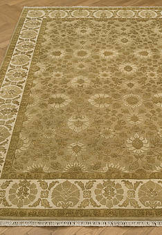 Ковер ручной работы Kashan gold 10/10 MI-49-Brown/Ivory