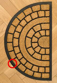 дефект входного коврика Doormat kokos Nippon-6012 discount4 фигура