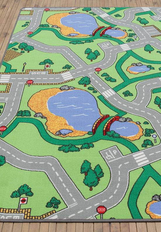 Детский игровой коврик с дорогой Motor Road Grey-G9