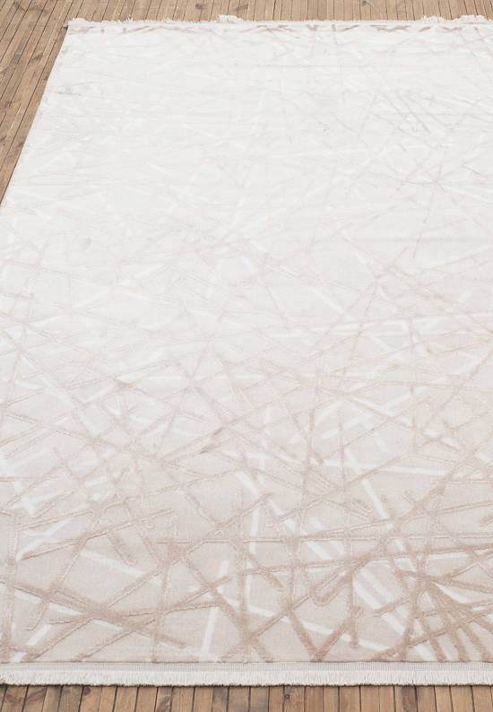 Турецкий абстрактный ковер 2727 Beige